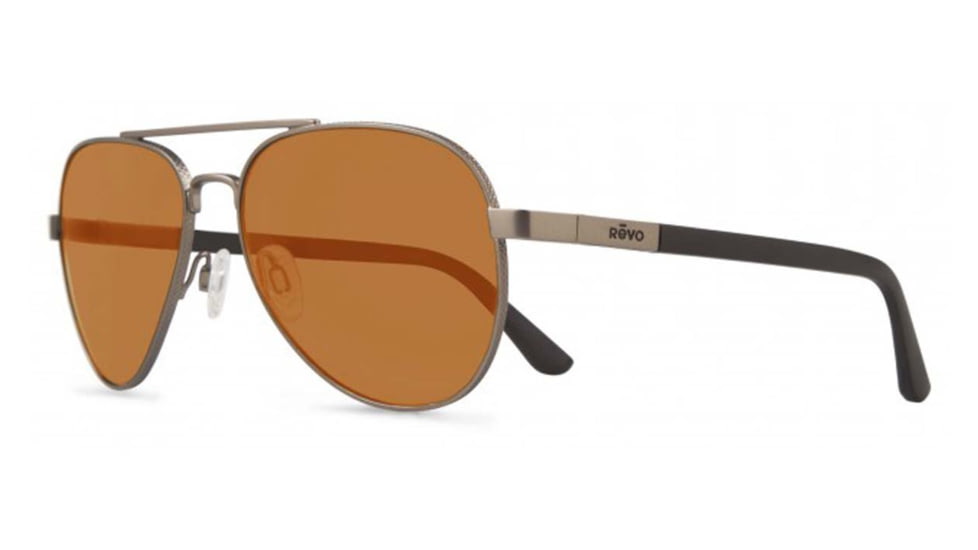 Revo Raconteur Sunglasses, Gunmetal Frame, Crystal Open Road Lens, Polarized, RE 1011 00 GOR