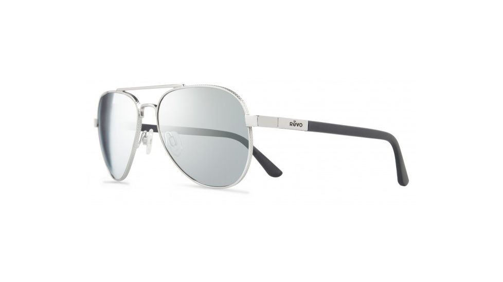 Revo Raconteur Sunglasses, Chrome Frame, Stealth Lens, Polarized, RE 1011 03 ST