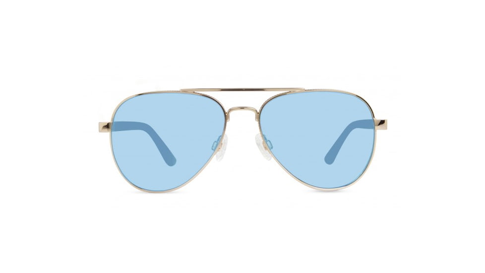 Revo Raconteur Single Vision Prescription Sunglasses, Gold Frame, Polarized, RE 1011 04 BLSV