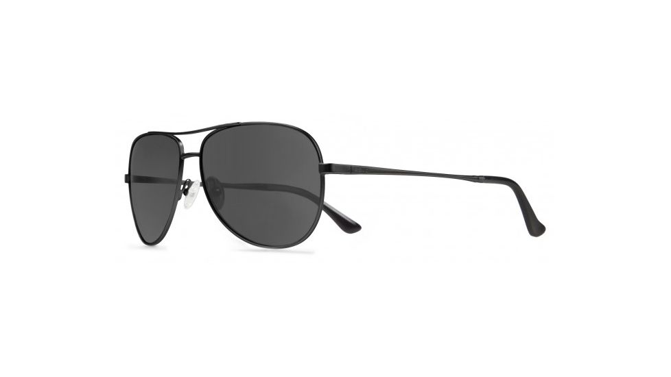 Revo Relay Progressive Prescription Sunglasses, Satin Black Frame, Polarized, RE 1014 01 GYPR