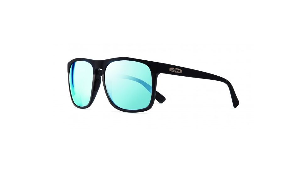 Revo Ryker Sunglasses, Matte Black/Black Rubber Frame, Blue Water Lens, Polarized, RE 1035 01 BL