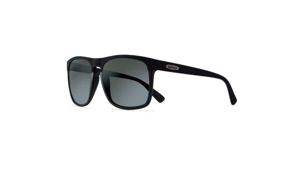 Revo Ryker Sunglasses, Matte Black/Black Rubber Frame, Graphite Lens, Polarized, RE 1035 01 GY