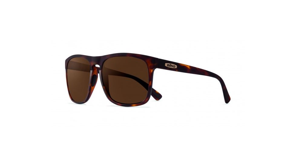 Revo Ryker Sunglasses, Matte Tortoise/Tortoise Rubber Frame, Terra Lens, Polarized, RE 1035 02 BR