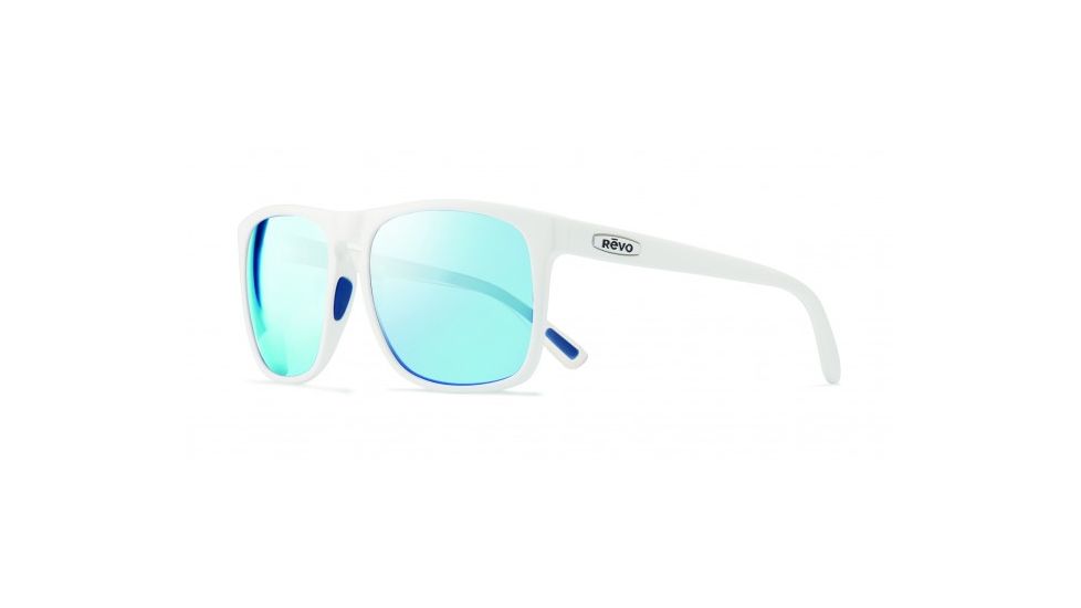 Revo Ryker Sunglasses, Matte White Frame, Blue Water Lens, Polarized, RE 1035 09 BL