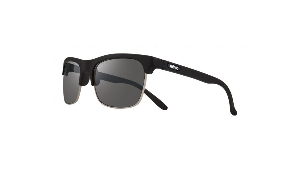Revo Ryland Eyewear - Unisex - Sunglasses, Matte Black Frame, Graphite Lens, Polarized, RE 1065 01 GY