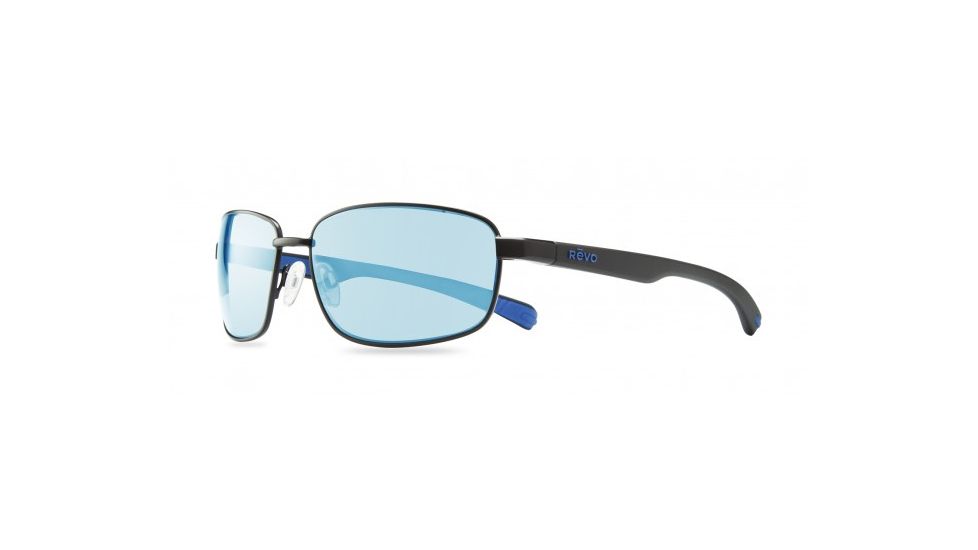 Revo Shotshell Single Vision Prescription Sunglasses, Black Frame, Polarized, RE 1017 01 BLSV