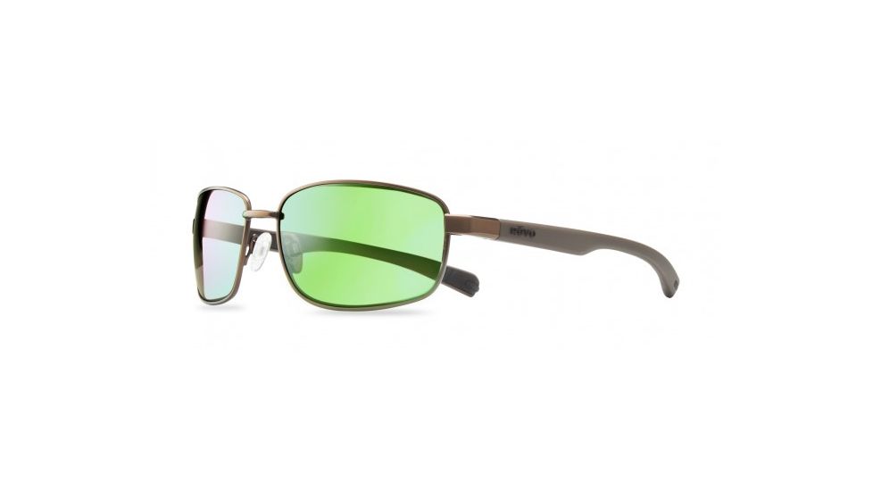 Revo Shotshell Sunglasses, Brown Frame, Green Water Lens, Polarized, RE 1017 02 GN