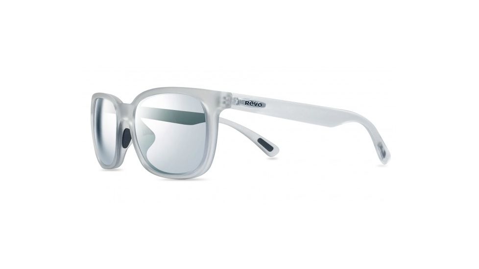 Revo Slater Single Vision Prescription Sunglasses, Matte Crystal Frame, Polarized, RE 1050 09 STSV