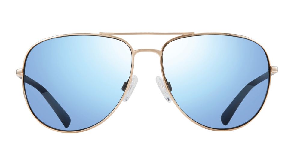 Revo Tarquin Single Vision Prescription Sunglasses, Gold Frame, Polarized, RE 1083 04 BLSV
