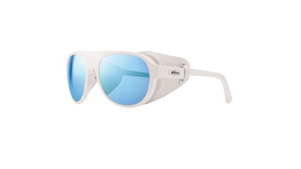 Revo Traverse Single Vision Prescription Sunglasses, White Frame, Polarized, RE 1036 09 BLSV