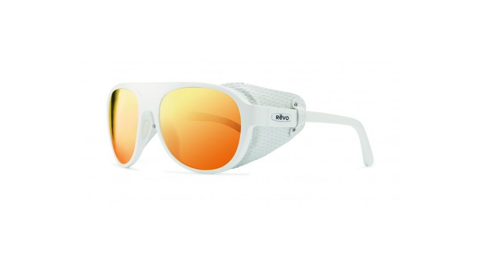 Revo Traverse Single Vision Prescription Sunglasses, White Frame, Polarized, RE 1036 09 OGSV