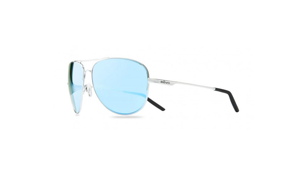 Revo Windspeed II Sunglasses, Chrome Frame, Blue Water Lens, Polarized, RE 1022 03 BL