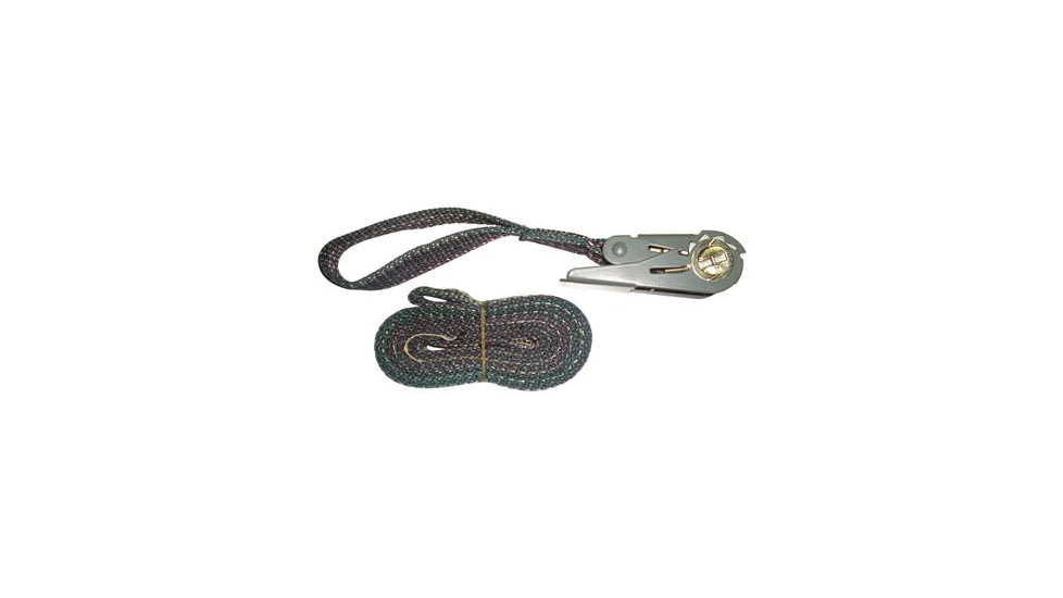 Rhino Blinds 6ft Camo Ratchet Strap, 1 pack, Black/Steel, RTAR-100