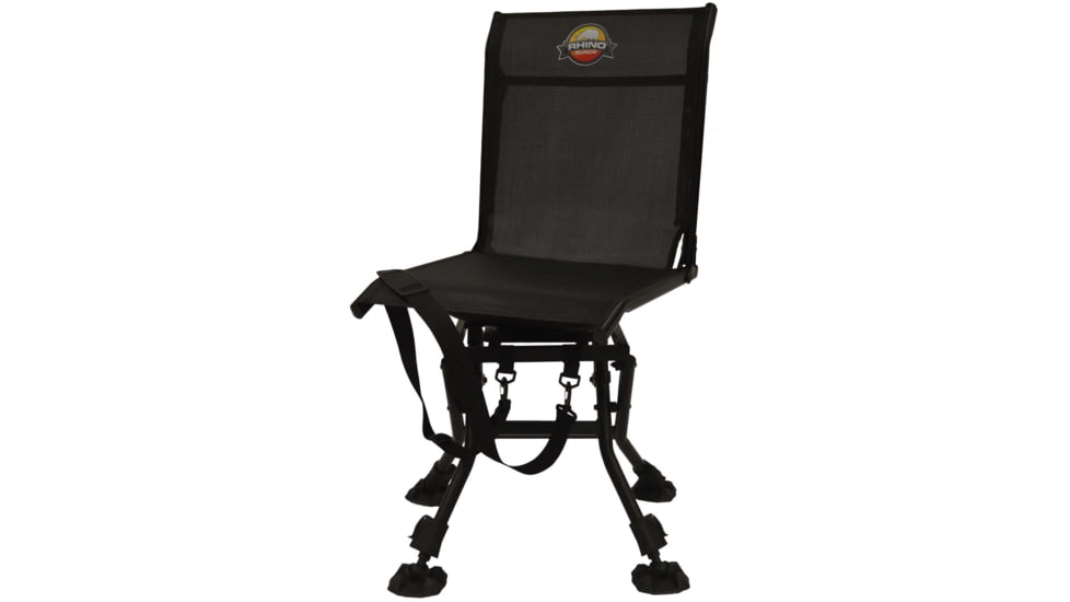 Rhino Blinds Deluxe Hunting Chair w/Adjustable Legs, Tan, RC-009