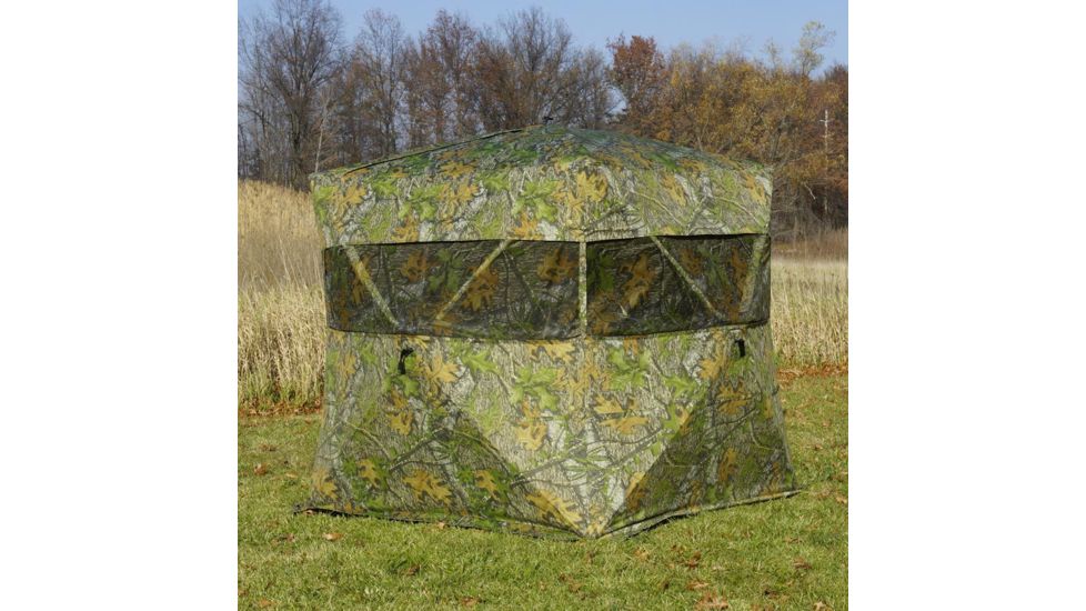 Rhino Blinds Mossy Oak Obsession Blind, Camo, 77in x 77in Hub to Hub MOO-104