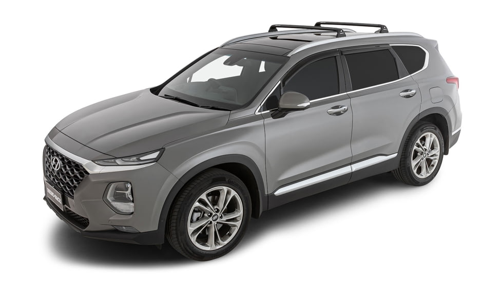 Rhino Rack Vortex RVP Black 2 Bar Roof Rack, Hyundai Santa Fe Gen4 2 Bar, RVP85