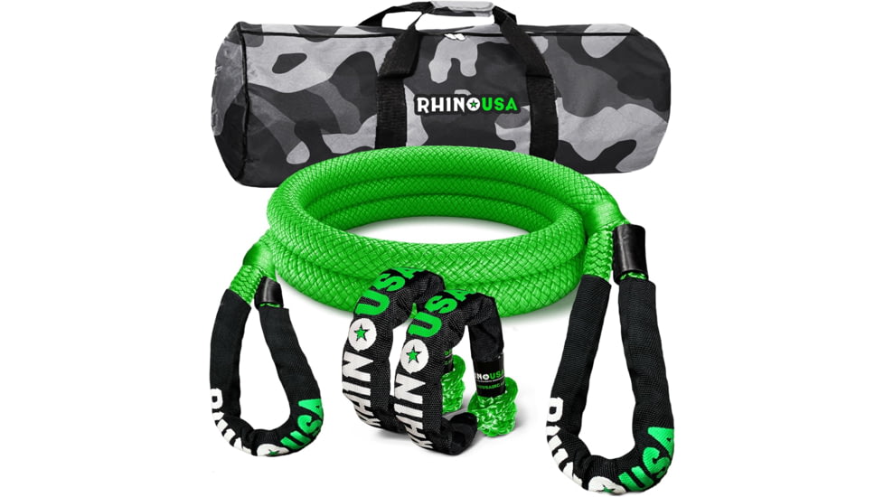 Rhino USA 1 x 10 Kinetic Rope Recovery Kit F0AD1B5D, Gray, RG-KRKIT1X10-GRY