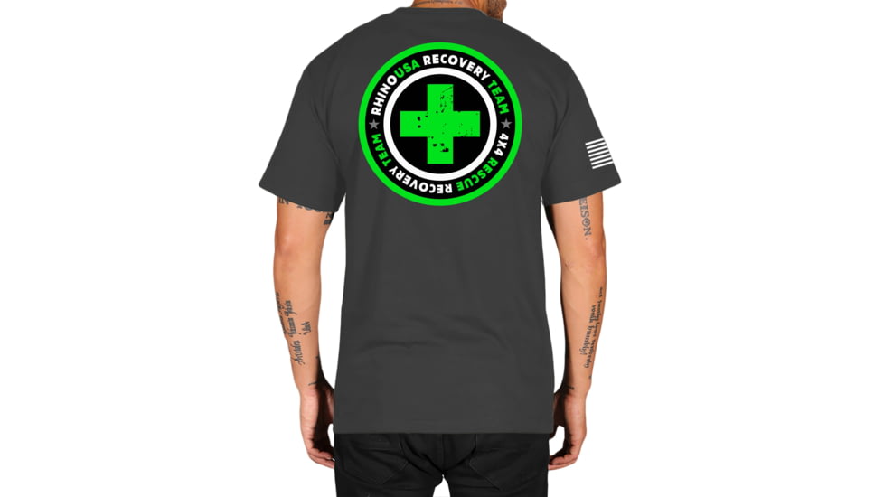 Rhino Usa "4x4 Rescue" Premium T-Shirt, ME-TS4X462XXL-GRN