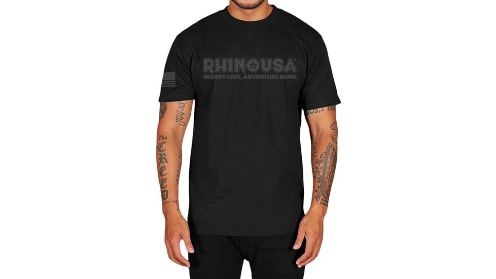 Rhino Usa "Blackout" Premium T-Shirt, AC-METSBLKOUTXL-BLK