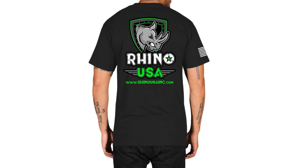 Rhino Usa, Inc. "Shield" Premium T-Shirt, ME-TSSHS62XL-BLK