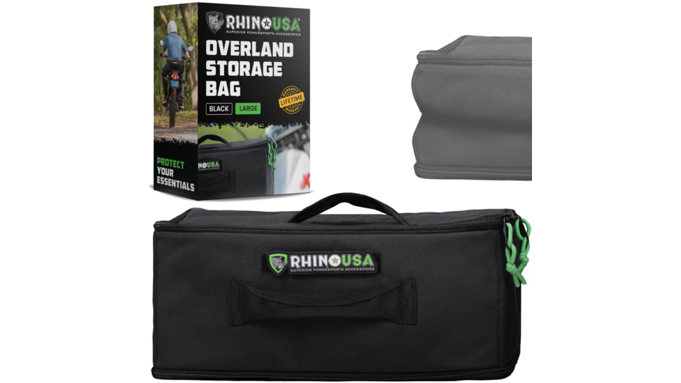 Rhino Usa Soft-Sided Overland Storage Bags, CA-OB8X12-BLK