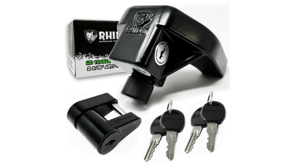 Rhino USA Trailer Coupler Lock Kits, Black, 2-5/16inch, TRL-LOCK-KIT-2.5