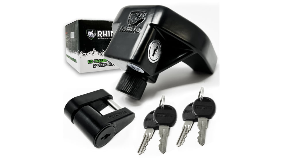 Rhino USA Trailer Coupler Lock Kits, Black, 2inch, TRL-LOCK-KIT
