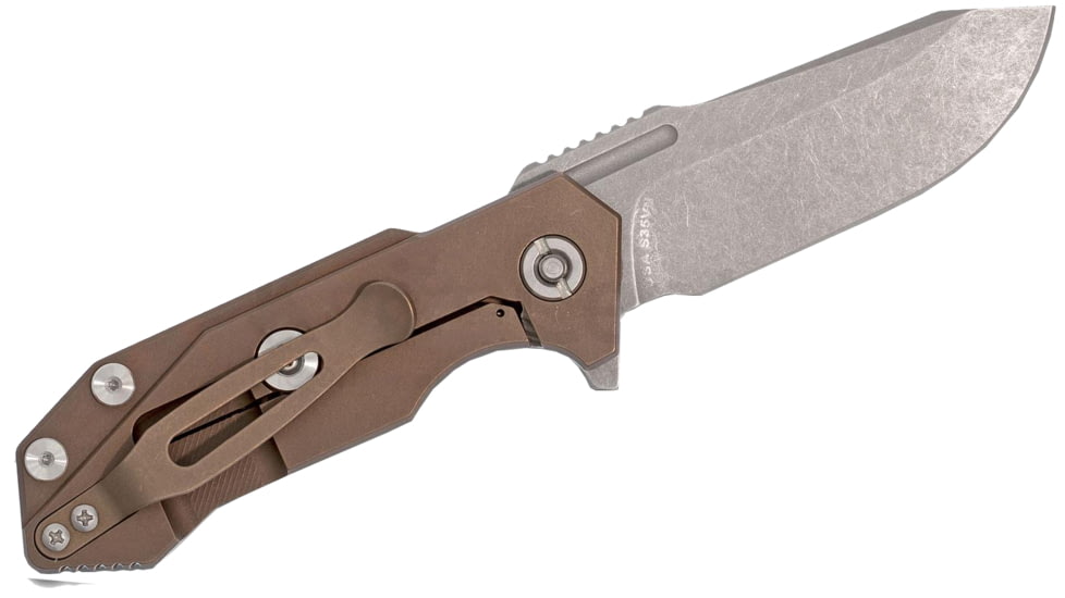 Rick Hinderer Knives Half Track Spearpoint WF, Battle Bronze, G10, K2009SGWBR