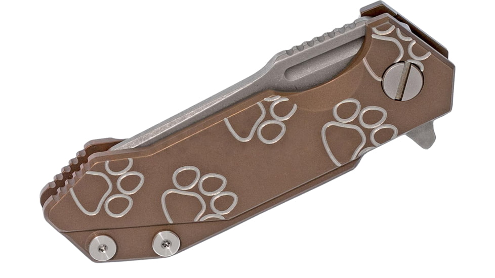 Rick Hinderer Knives Half Track Spearpoint WF, Battle Bronze, G10, K2009SGWBR