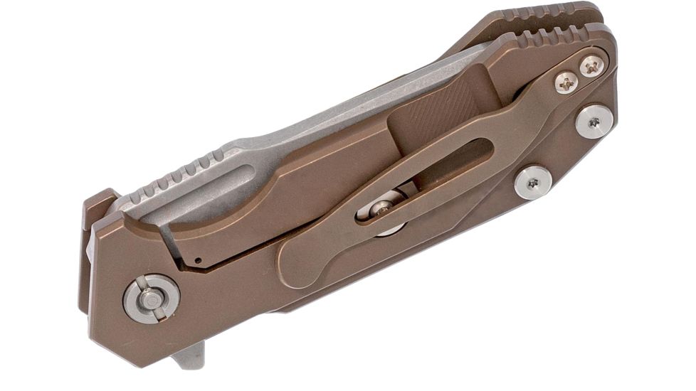 Rick Hinderer Knives Half Track Spearpoint WF, Battle Bronze, G10, K2009SGWBR