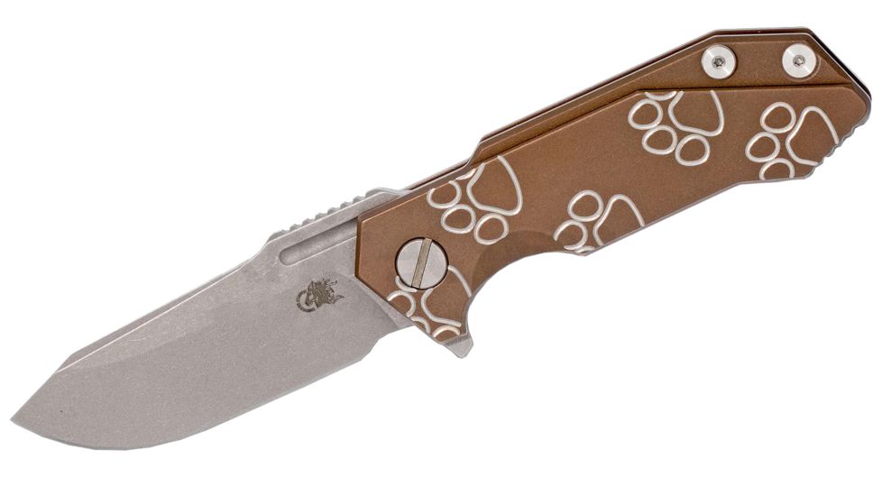 Rick Hinderer Knives Half Track Spearpoint WF, Battle Bronze, G10, K2009SGWBR