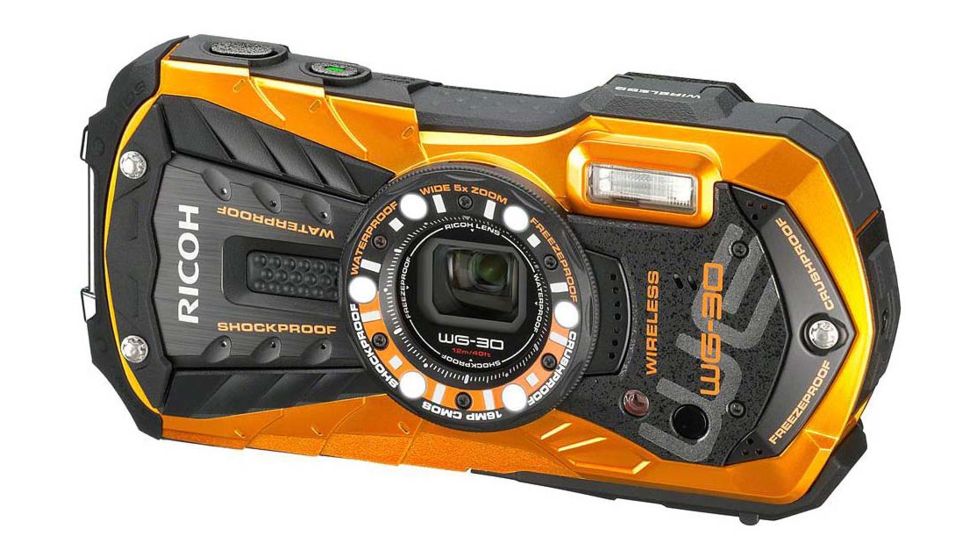 Ricoh WG-30W 16MP Camera Kit, Orange 4638