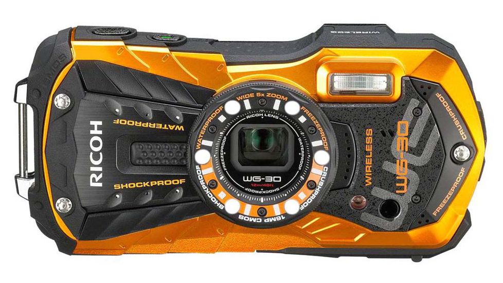 Ricoh WG-30W 16MP Camera Kit, Orange 4638