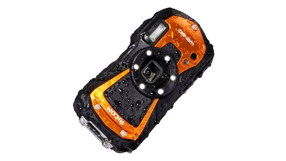 Ricoh WG-80 Digital Camera, Orange, Orange, 03128