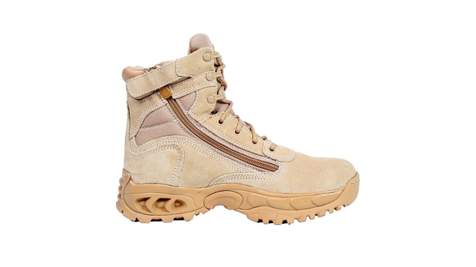 Ridge Footwear Air-Tac 3003Z Desert Storm Zipper Quarter Tactical Boots, Mens, 7in Height, Regular, Desert Tan, 6.5 US, 3003Z-S6.5