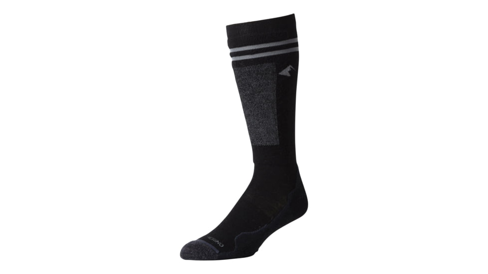 Ridge Merino Banked Midweight Merino Ski Socks, Forest, Small, 09003-FOR-S