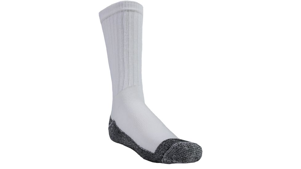 Ridge Outdoors 191 Sul-Cool Crew Socks, White, 10-13 191