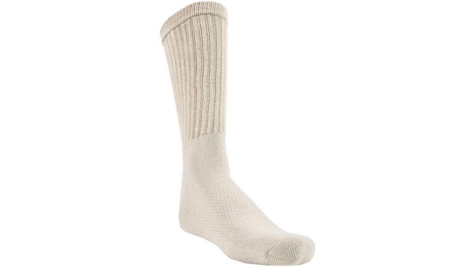 Ridge Outdoors Men's Crew Socks, Tan, 10-13 152