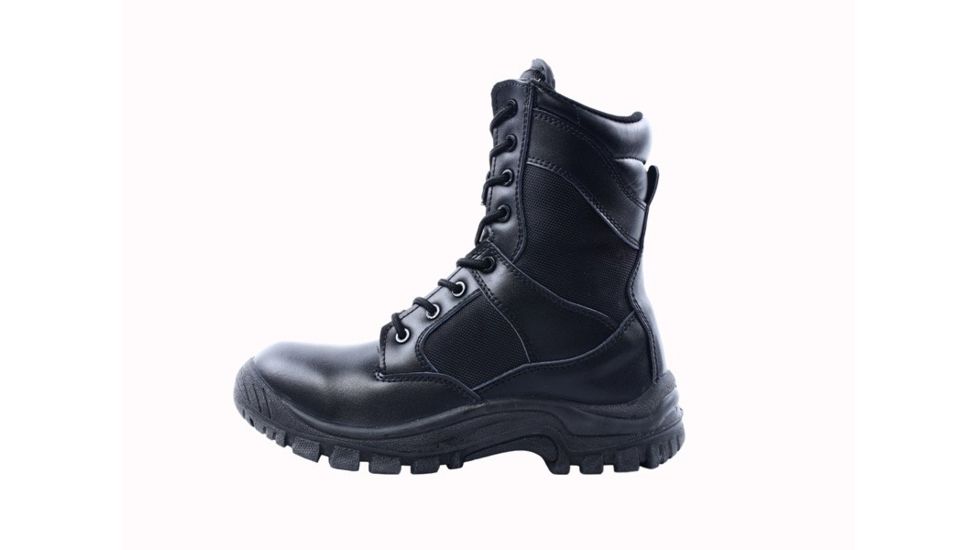 Ridge Outdoors Nighthawk 8 Inch Leather Boot w/Removable Insole,6 Wide, Black 2008-06.0 WIDE