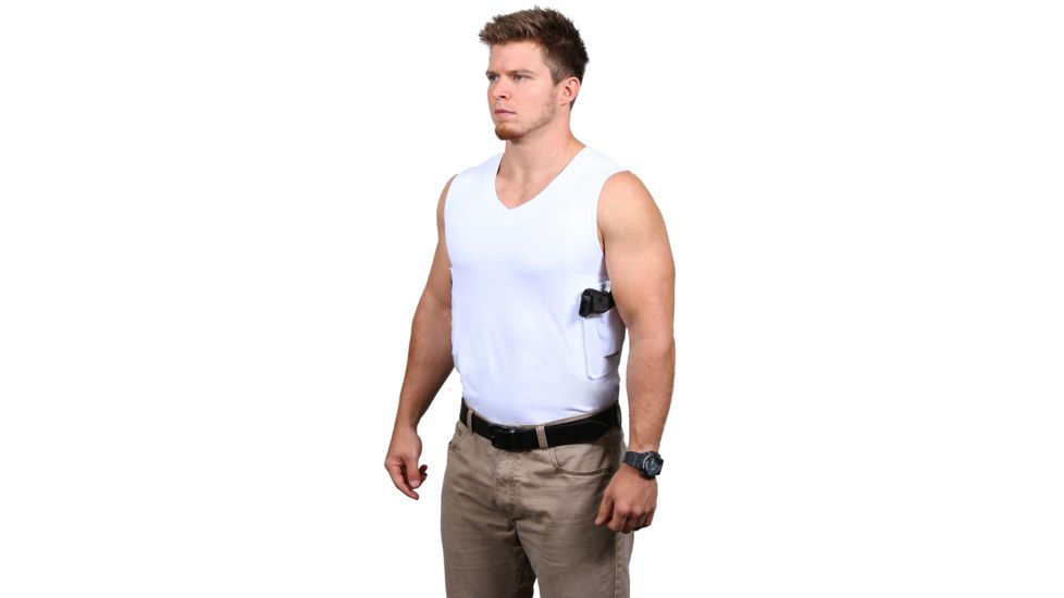 Ridge Outdoors V-Neck Packin Tee, White, Large 311L, EDEMO1