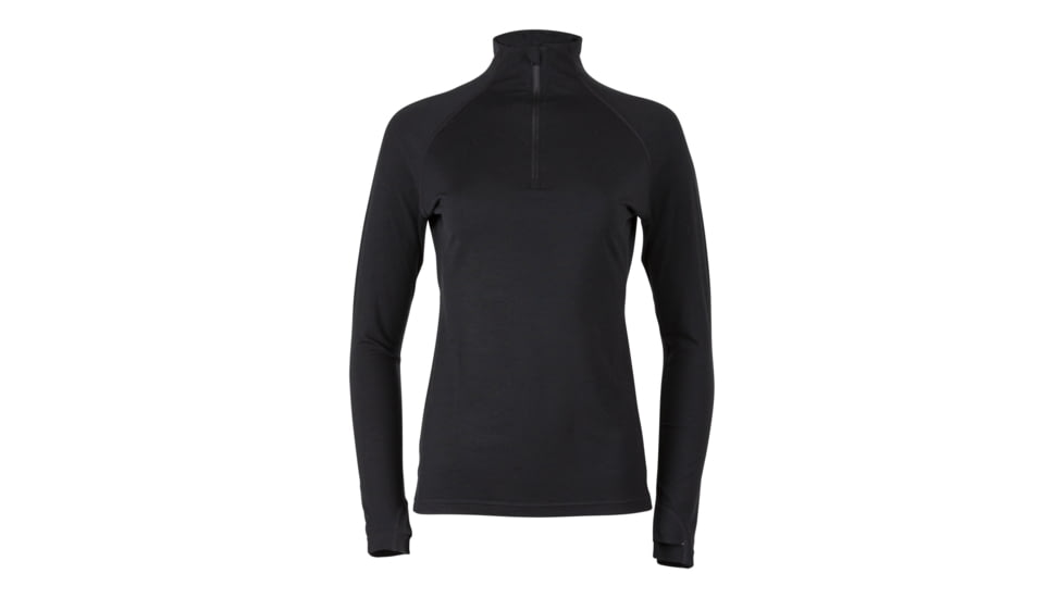 Ridge Womens Aspect Quarter Zip Midweight Merino Wool Long Sleeve Shirt, Deep Teal, X-Large, 21007-DET-XL