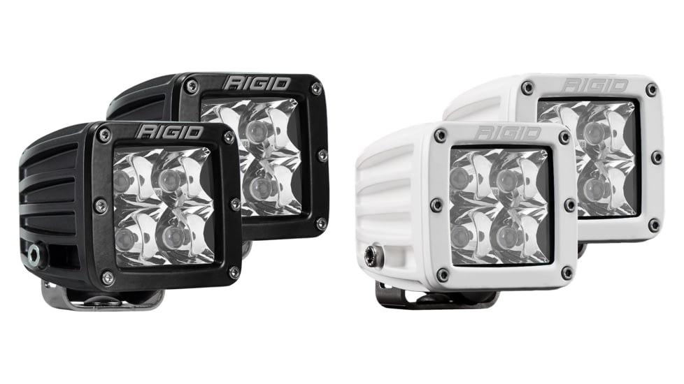 Rigid Industries D-Series PRO Hybrid-Spot LED, Black, White