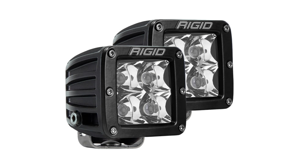Rigid Industries D-Series PRO 3168 Lumens LED Hybrid-Spot Light, Pair, Black, 202213