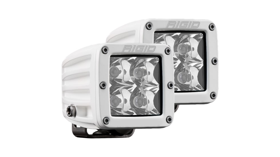 Rigid Industries D-Series PRO 3168 Lumens LED Hybrid-Spot Light, Pair, White, 602213