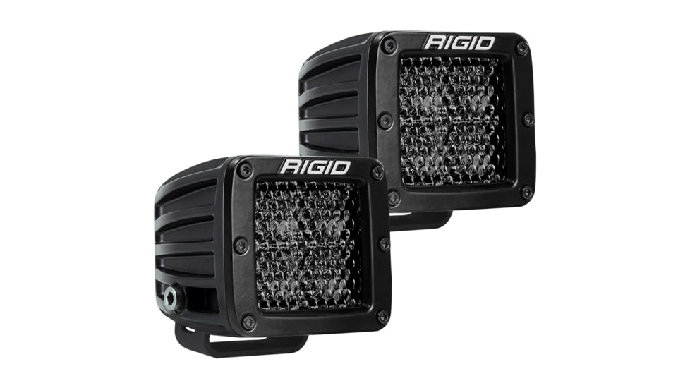Rigid Industries D-Series Pro Spot Diffused Midnight Surface Mount - Pair 74575