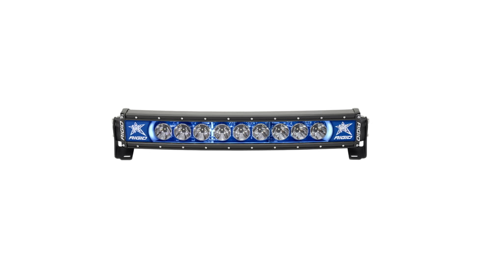 Rigid Industries Radiance+ LED Curved Light Bar w/ Blue Backlight / Black Housing, 20in, 32001