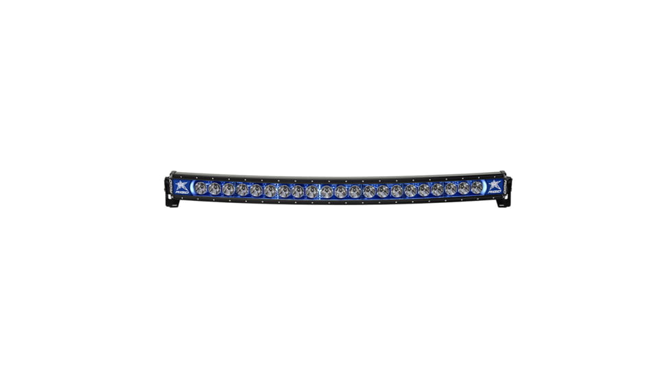 Rigid Industries Radiance+ LED Curved Light Bar w/ Blue Backlight / Black Housing, 40in, 34001