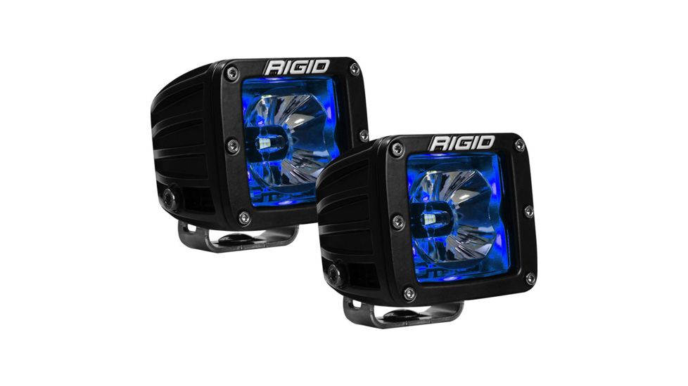 Rigid Industries Radiance  Pod Backlight w/ Black Housing, Pair, Blue, 20201