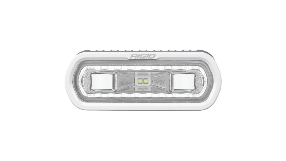 Rigid Industries SR-L Series LED Marine Spreader Light w/ White Surface Mount, White Light w/White Halo, 51100