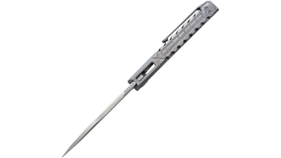 Rike Knife Thor 5 Framelock Bohler M390 Knife, 3.75in Bead Blast Bohler M390 SS Drop Point, Titanium Handle, THOR5-PL